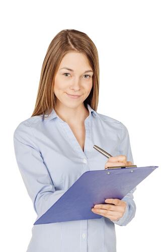 Woman with Checklist